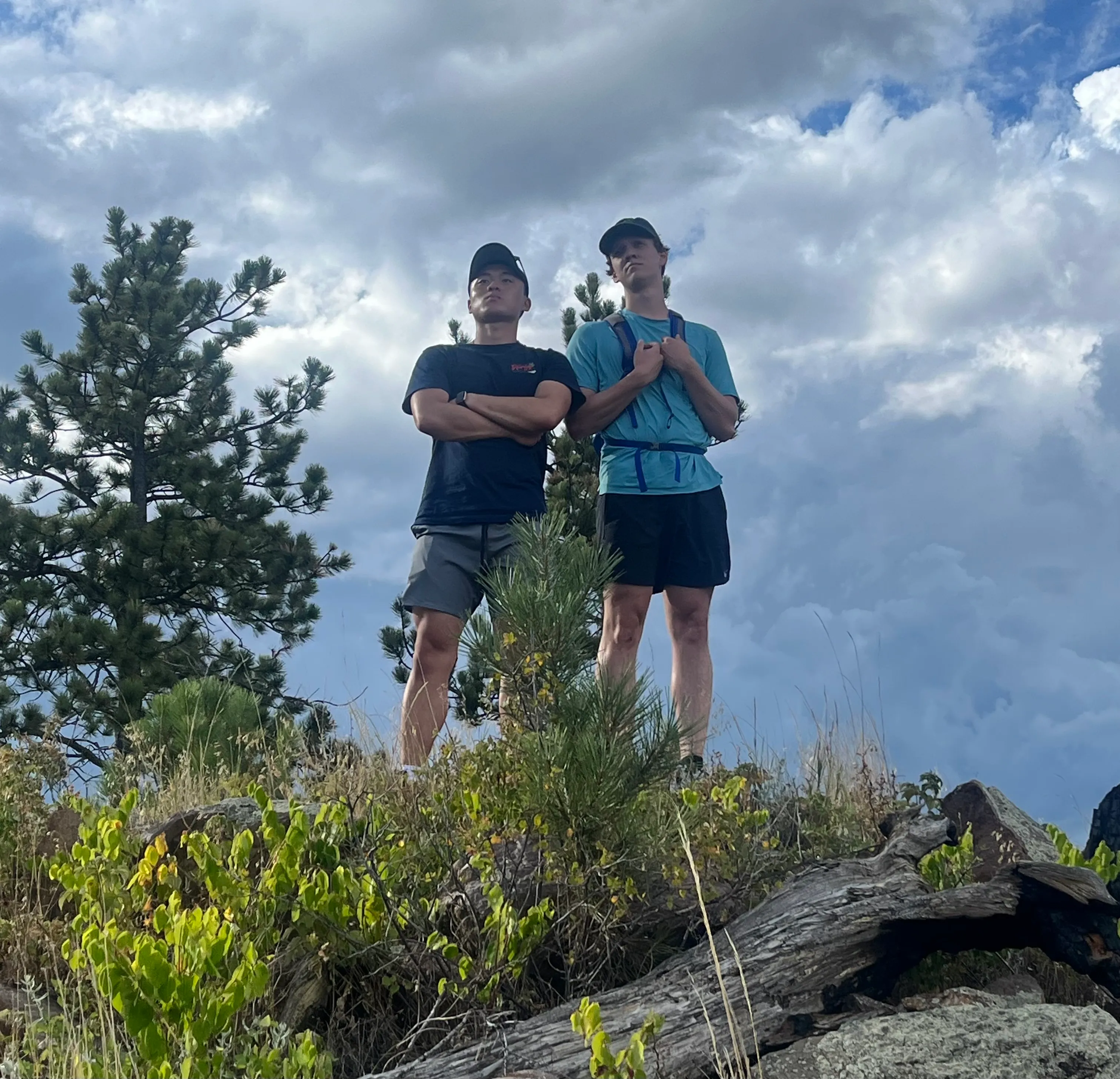 Alex and Sam on a hiking adventure